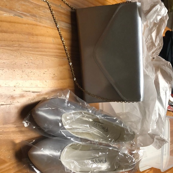Size7 WOMENS Silver Pimento heels - Picture 1 of 3